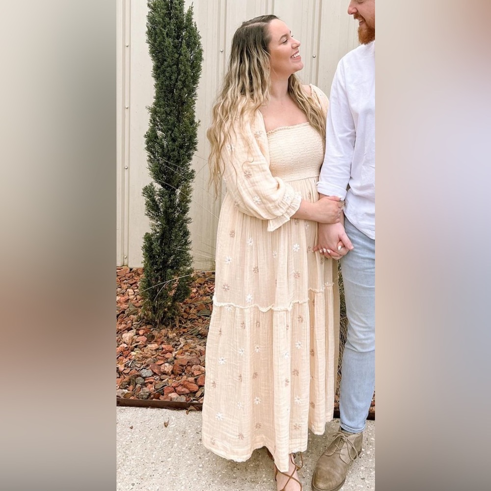 Free People Dahlia dress in color “pearl island”
